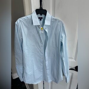 J. Crew Blue Dress Shirt Classic Cotton Business Style
